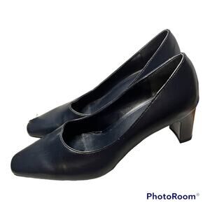 DONNA LAWRENCE Fortitude Size 9 Navy Blue Dress Shoes